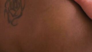Natural tits ebony babe Aileen Ghettman mercilessly fucked