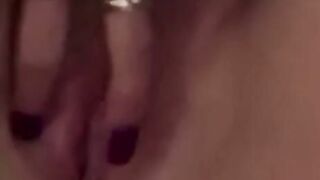 Dazzling amateur teases with her pussy before being rammed