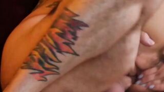 Buxom blonde MILF enjoys doggystyle fuck fest in bed