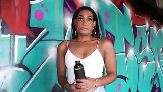 Black hottie picked up and fucked on private property