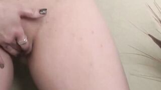 Small tits MILF in stockings Lisa Low uses vibrator solo
