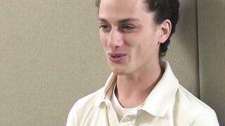Bubble butt teen Ethan Storm rides thick throbbing cock hard