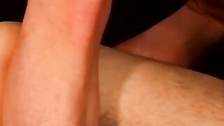 Good looking young guys waste no time blowing each other