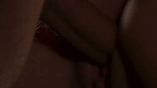 Irresistible babe fucking big cock bf before creampie