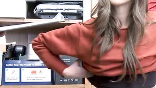 Cop stuffs young teen in pussy after she shoplifts first