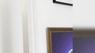 Cute lesbian sluts Cory and Roxy have finger banging session