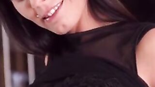 Moving and teasing you with her small and sensational body