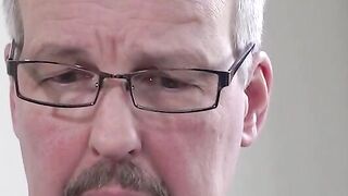 MILF with big boobs serves an older man however he wants it