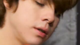 Seductive emo gay ravaged by Kyler Moss before nasty facial