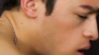 Seductive emo gay ravaged by Kyler Moss before nasty facial