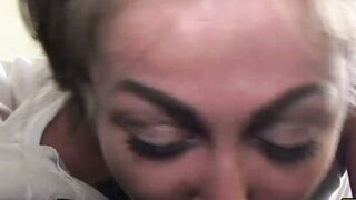 Cute Nayomi Sharp dominated and cum sprayed by daddy Pascal