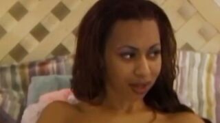 Latina amateur sucks older man off before riding his dick