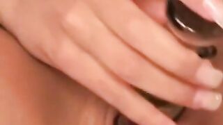 Young Small Viva welcomes 2 cocks after dildo pussy play
