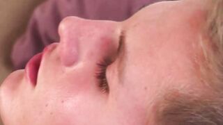 BREATHTAKING BRUNETTE BOMBARDED BY 10 Inches OF HARD, RAGING DICK IN EPIC TRIPLE THREAT FACIAL!