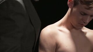 Jack Bailey's finger fucking leads to cum from slim Jack