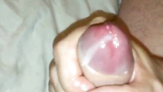 Uncut Cock Shoots Cum - Big Load Handjob