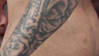 Tattooed Floyd Johnson dominates gay stud Maxx Monroe