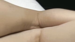 Sexy Sahara knite teases herself in bed