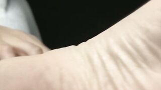 Sexy Sahara knite teases herself in bed