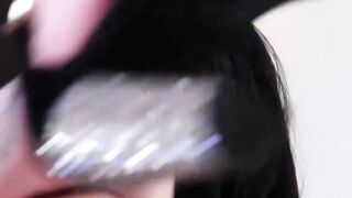 Naughty shemale Chelsea Marie solo wanking of her hard dick