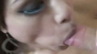 Big titty stunner tranny rides throbbing love scepter hard