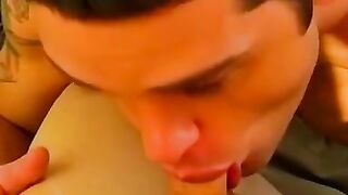 Twinkie got his asshole tongue fucked and drilled hard