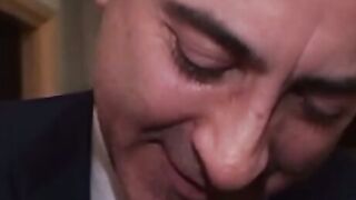Classy British sir shagging lady in stockings really hard