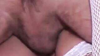 Classy British sir shagging lady in stockings really hard