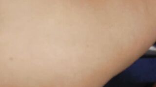 Adorable blonde teen swallows old dick and fucks in POV