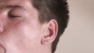 Young dude and his buddy have gay bareback sex together