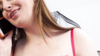 Gorgeous babe Maya Kendrick doggystyle banged by her stepdad