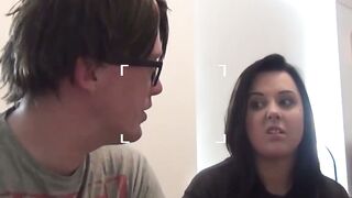 UK teen babe Danielle Darlow pussy play and POV blowjob