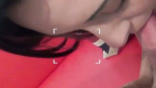 UK teen babe Danielle Darlow pussy play and POV blowjob
