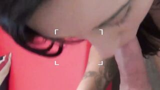 UK teen babe Danielle Darlow pussy play and POV blowjob