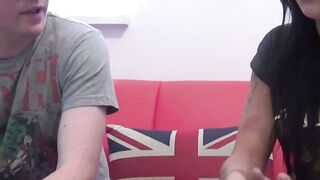 UK teen babe Danielle Darlow pussy play and POV blowjob