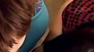 Ass fucked babe shares fat POV dick with her tasty friend