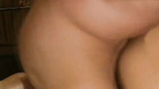 Retro MILF pornstar facialized after reverse cowgirl riding