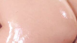Spicy stepsis Abigail Mac riding dick during nuru massage