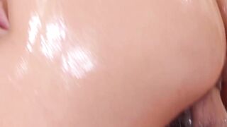 Spicy stepsis Abigail Mac riding dick during nuru massage