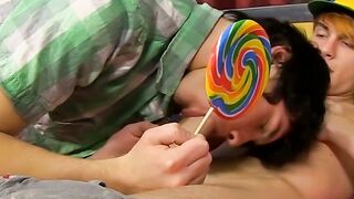 Blonde twink Preston Andrews banging emo gay after mutual BJ