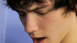 Blonde twink Preston Andrews banging emo gay after mutual BJ