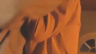 Busty MILF Rebecca Bardoux takes cum in mouth after wild sex