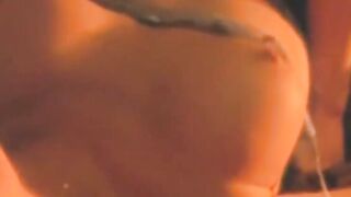Busty MILF Rebecca Bardoux takes cum in mouth after wild sex