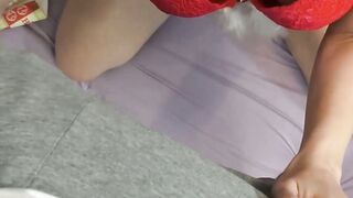 Cock hungry mom Nesty sucks it with full power before riding