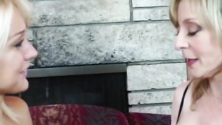MILF step mom takes on her sexy teenager step daughter