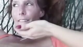 Skinny MILF pussy tormented by dominatrix in leather 3way