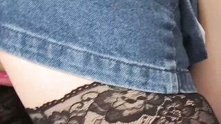 GILF Lacey Starr eats cum with teen babe after BBC threesome