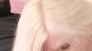 GILF Lacey Starr eats cum with teen babe after BBC threesome