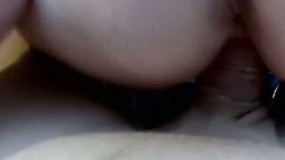 Pink cutie Mellissa Honey reverse cowgirl banged after BJ