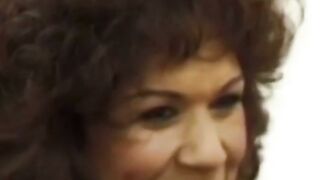 Retro mommy gives passionate blowjob before riding rough